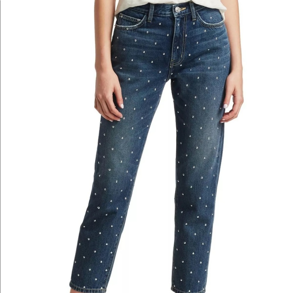 Current / Elliott Vintage cropped slim stud NWT